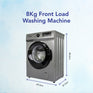 Super General SGW8250NLEDS - 8kg Front-Load Washing Machine