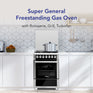 Super General SGC616FSBGOFR - 60 x 60cm Freestanding Gas Cooker