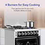 Super General SGC616FSBGOFR - 60 x 60cm Freestanding Gas Cooker