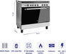 Super General SGC901FS - 90x60cm Freestanding Gas Cooker