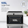 Super General SGCV90DSS - 90x60cm Freestanding Electric Cooker