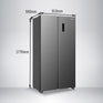Super General SGR710SBSSSE - 600L Side-By-Side Refrigerator