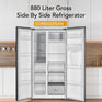 Super General SGR885SBSAN - 880L Side-By-Side Refrigerator