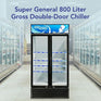 Super General SGSC818IF - 800L Double-Door Chiller