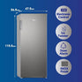 Super General SGUF201NFDCIE - 160L Upright Freezer