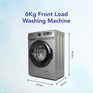 Super General SGW6250NLEDS - 6kg Front-Load Washing Machine