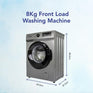 Super General SGW8250NLEDS - 8kg Front-Load Washing Machine