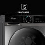 Super General SGW9650INVCMBS - 9kg/6kg Front-Load Washer-Dryer