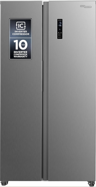 Super General SGR710SBSSSE - 600L Side-By-Side Refrigerator